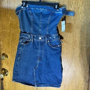 Good American Indigo Denim Dress